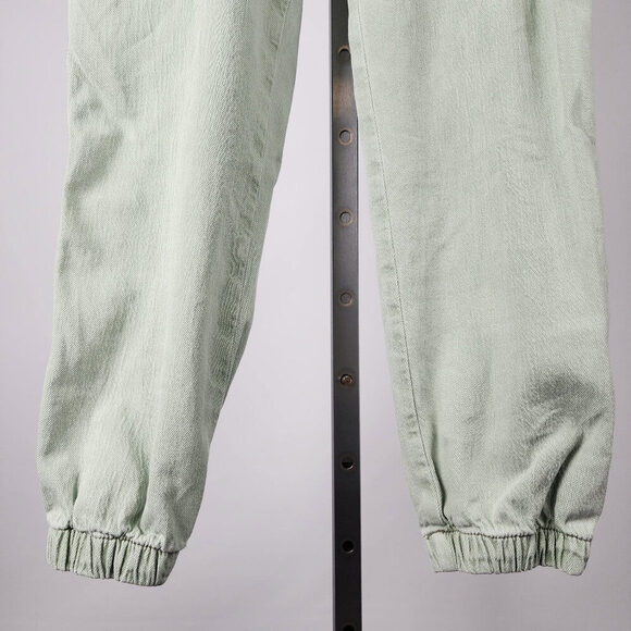 American Eagle Soft Green Denim Joggers Size 8 - Picture 5 of 9